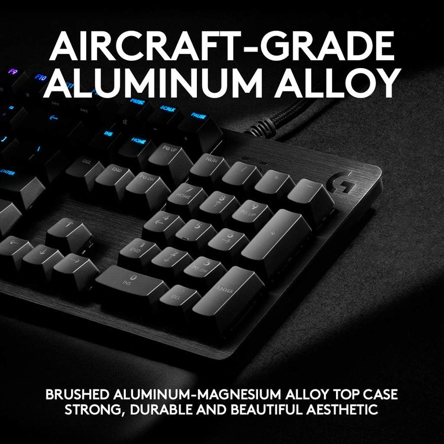 Logitech G513 Carbon LIGHTSYNC RGB Mechanical Gaming Keyboard with GX Red Switches - Linear