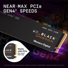 WD_BLACK WD SN850X 2TB M.2 2280 PCIe Gen4 NVMe Gaming SSD up to 7300 MB/s read speed