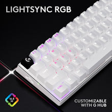 Logitech G PRO X 60 LIGHTSPEED Wireless Gaming Keyboard, Ultra Compact TKL 60% Mechanical Keyboard for Windows PC, LIGHTSYNC RGB, Dual-Shot PBT Keycaps, GX Optical Tactile Switches - White
