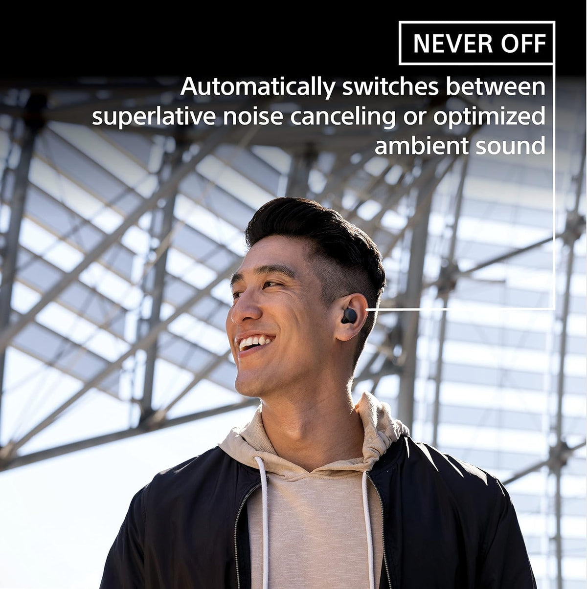 Sony LinkBuds S Truly Wireless Noise Canceling Earbud Headphones with Alexa Built-in, Black