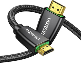 UGREEN HDMI Cable 4K 10M HDMI 2.0 18Gbps High-Speed 4K@60Hz Video Wire Ultra HD 3D 4K Cord Braided Compatible with MacBook Pro UHD TV Nintendo Switch Xbox Playstation PS5/4 PC Laptop