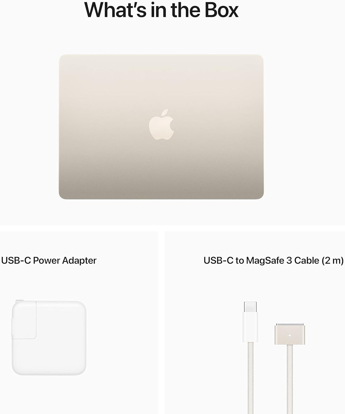 Apple MacBook Air laptop 2022 with M2 chip: 13.6-inch Liquid Retina display, 16GB RAM, 256GB SSD storage, backlit keyboard, 1080p FaceTime HD camera. Works with iPhone and iPad; Starlight