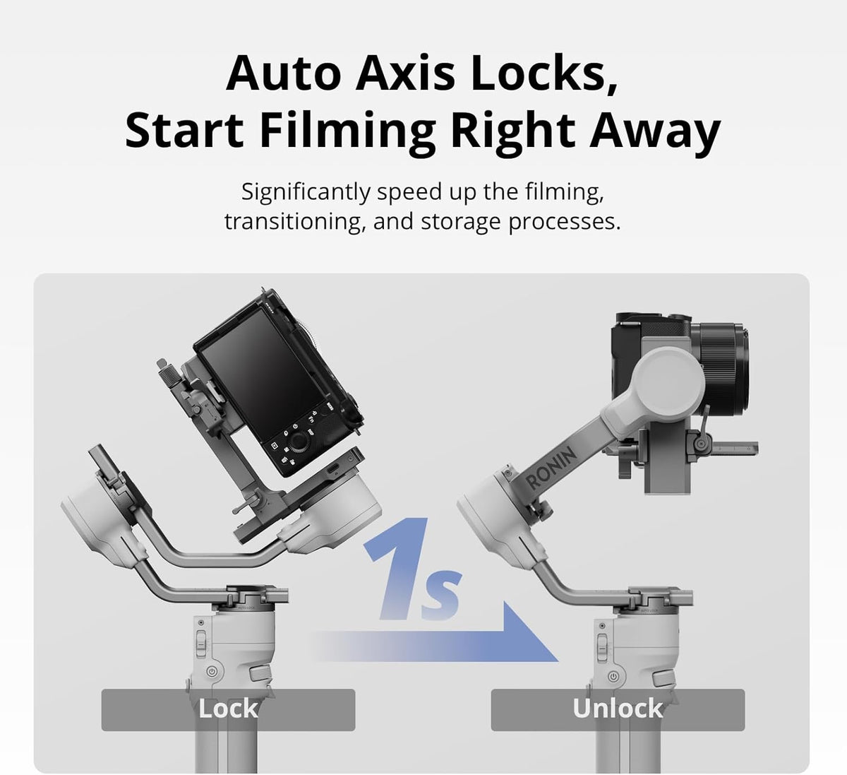 DJI RS 4 Mini, Gimbal Stabilizer for Camera Canon/Sony/Panasonic/Nikon/Fujifilm, Auto Axis Locks, 2kg/4.4lbs Payload, Camera Gimbal, Native Vertical Shooting, UAE Version, Official Warranty Support