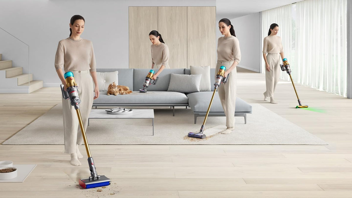 Dyson V12S Detect Slim Submarine Complete Wet & Dry Cordless Vacuum Cleaner (Gold)