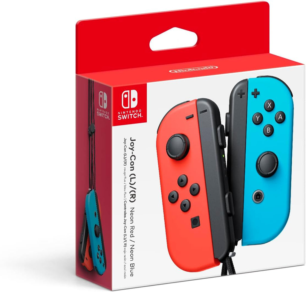 Nintendo Switch Left and Right Joy-Cons - Neon Red and Neon Blue