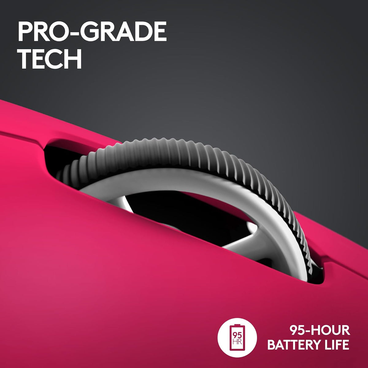 Logitech G PRO X SUPERLIGHT 2 LIGHTSPEED Wireless Gaming Mouse, Lightweight, LIGHTFORCE Hybrid Switches,  USB-C Charging, PC & Mac - Deep Pink