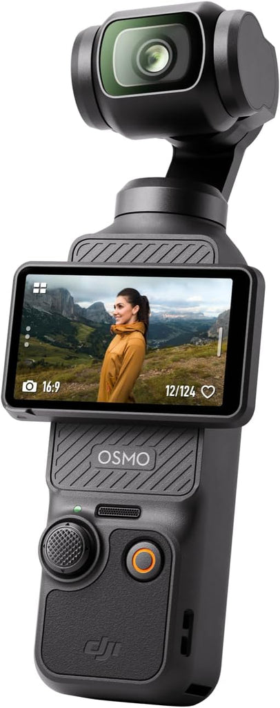 DJI Osmo Pocket 3, Vlogging Camera with 1'' CMOS & 4K/120fps Video, 3-Axis Stabilization, Face/Object Tracking, Fast Focusing, 2" Rotatable Touchscreen