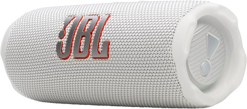 JBL Flip 7 - JBL Pro Sound with AI Sound Boost, up to 16 hours of playtime, multi-speaker connection via Auracast, and waterproof, dustproof, drop-proof design for all adventures – White.