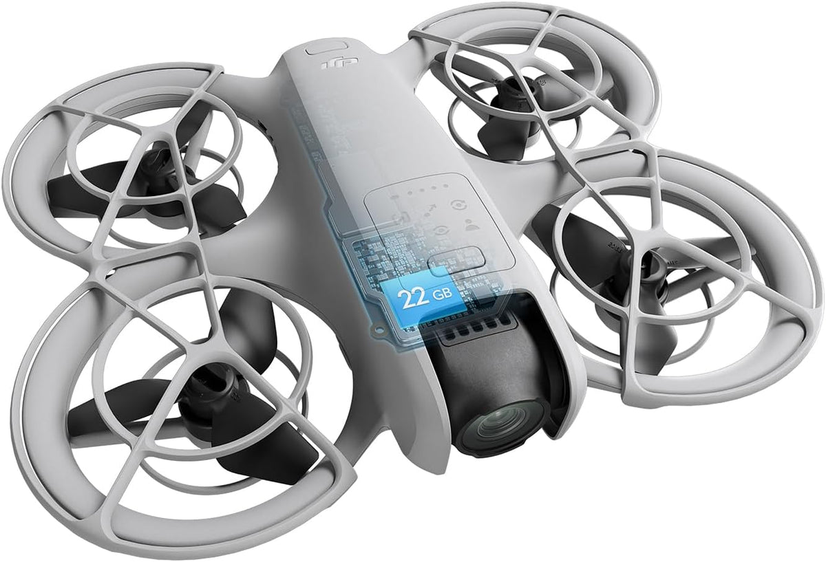 Dji Neo Fly More Combo, Drone With 4K UHD Camera For Adults And Kids, 135g Follow Me Drone With Palm Takeoff, AI Subject Tracking, QuickShots, Stabilized Video, With RC-N3 & 3 Batteries For 60 Flights
