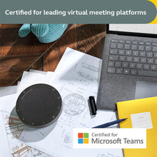 Jabra Speak2 55 Wireless Bluetooth Speakerphone - Portable Speaker with 4 Noise-Cancelling Mics, 50mm Full-Range Speakers & Wideband Audio - Certified Microsoft Teams Speaker - Dark Grey