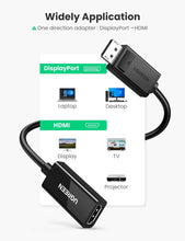 UGREEN DisplayPort to HDMI Adapter 4K 60Hz Male to Female DP to HDMI Converter Video Display Cord for HDTV Monitor Projector Computer