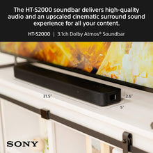 Sony HT-S2000: 3.1ch Dolby Atmos/DTS:X Soundbar Surround Sound Home Theater with Bluetooth Technology