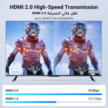 UGREEN HDMI Cable 4K 10M HDMI 2.0 18Gbps High-Speed 4K@60Hz Video Wire Ultra HD 3D 4K Cord Braided Compatible with MacBook Pro UHD TV Nintendo Switch Xbox Playstation PS5/4 PC Laptop