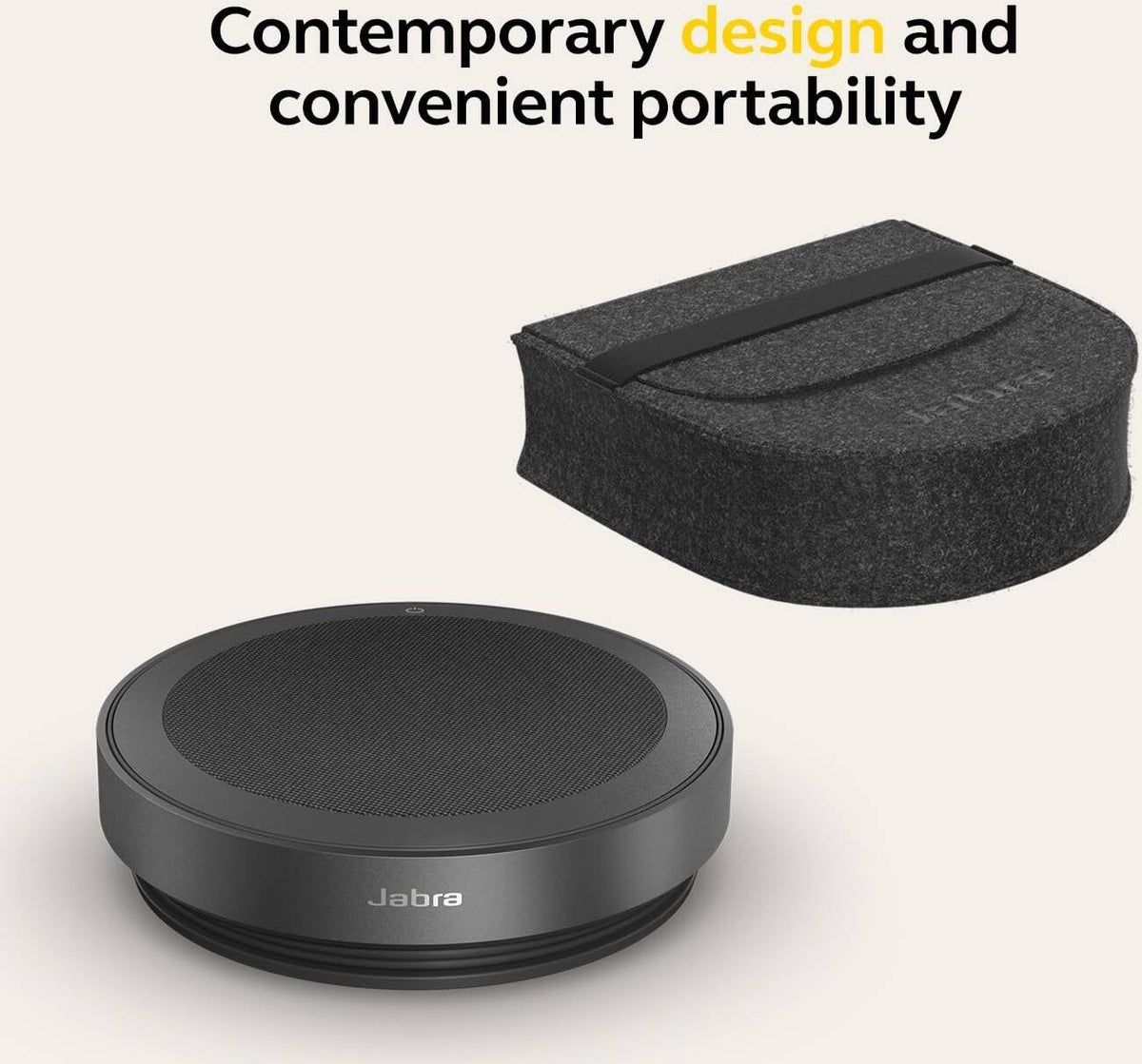 Jabra Speak2 75 Conferencing Speakerphone with Link 380 USB-A, Adapter for Unified Communications, 65mm Speaker Size, 360° Omnidirectional Microphone, IP64 Water and Dust Protection, Black | 2775-419