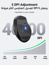 UGREEN Bluetooth Mouse for Laptop, Ergonomic Wireless Mouse Bluetooth 5.0 & USB 2.4G, Ultra-fast Scrolling, 5DPI Precise Smooth Tracking, Silent Cordless Mice for PC/Laptop/Tablet/Computer/Smart TV