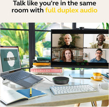 Jabra Speak2 75 Conferencing Speakerphone with Link 380 USB-A, Adapter for Unified Communications, 65mm Speaker Size, 360° Omnidirectional Microphone, IP64 Water and Dust Protection, Black | 2775-419