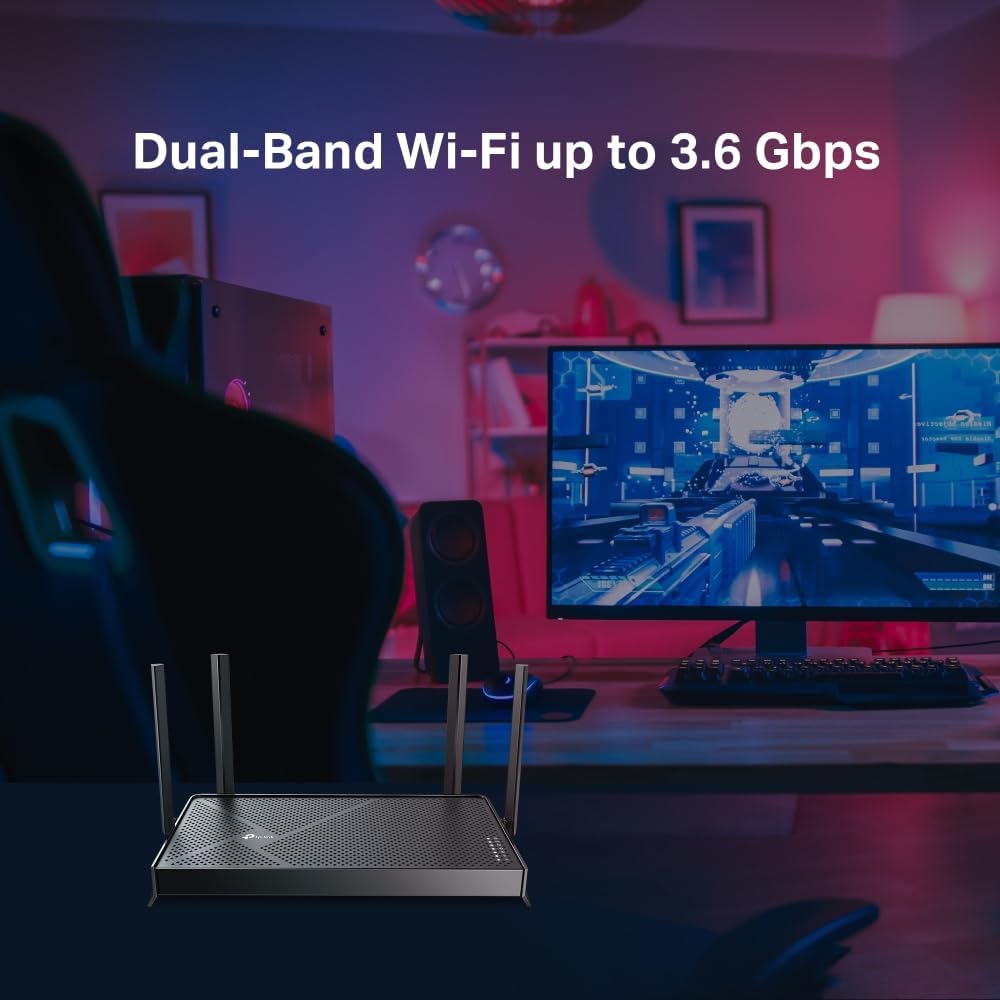 TP-Link BE3600 Dual-Band Wi-Fi 7 Router | Lightning-Fast Speeds | 2.5G Multi-Gig Connectivity | Far-Reaching Coverage | Ultra Smooth Wi-Fi | EasyMesh-Compatible | TP-Link HomeShield - Archer BE230