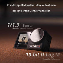 DJI Osmo Action 4 Essential Combo, 4K/120fps Waterproof Action Camera with a 1/1.3-Inch Sensor, Stunning Low-Light Imaging,10-bit & D-Log M Color Performance, Long-Lasting 160 Mins, Outdoor Camera