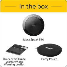 Jabra Speak 510 UC Portable USB & Bluetooth Speakerphone Easy Setup, Portable Speaker for Holding Meetings Anywhere with Outstanding Sound Quality (510 7510-209)