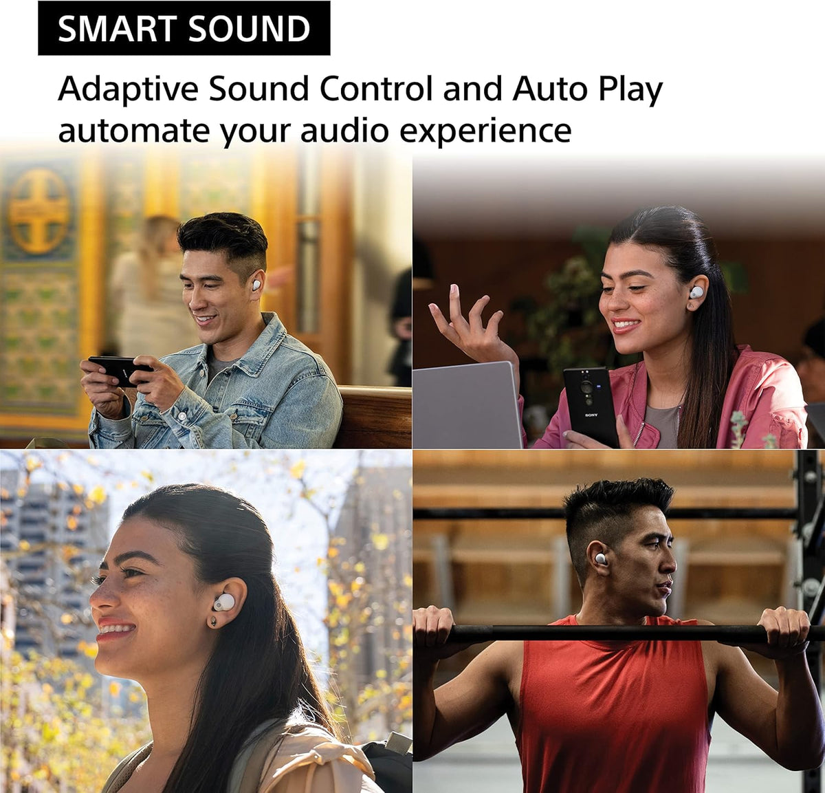 Sony LinkBuds S Truly Wireless Noise Canceling Earbud Headphones with Alexa Built-in, Black