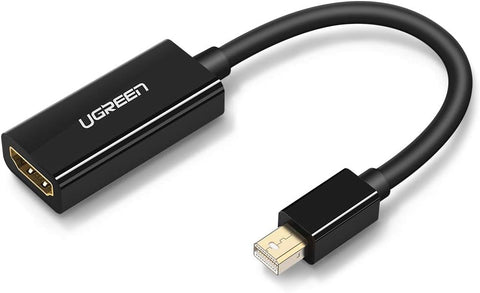 UGREEN Mini DisplayPort to HDMI Adapter Male to Female Thunderbolt 2.0 to HDMI Adapter Compatible for Apple MacBook Pro MacBook Air, Microsoft Surface Pro 4 3, Google Chromebook - Black
