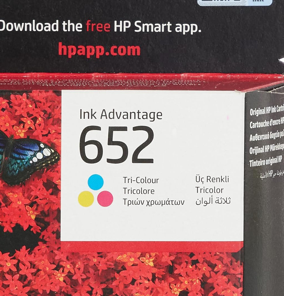 HP, 652 Ink Advantage Cartridge, Tri-Color, F6V24AE