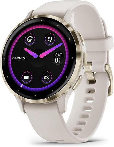Garmin Amoled Fitness Smartwatch Venu 3S - 41MM Case | Upto 10 Days of Battery Life and Touchscreen Display | Animated Workouts and Garmin Coach