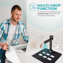 IRIScan Desk Scanner for Laptop and A3 Documents – V6Pro: Leaver, Free PDF Editor, Portable, for Books, AI Flatting, Automatic AI Scan, 13MP/21MP, Win Mac