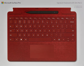 Microsoft Surface Pro Signature Keyboard With Slim Pen 2 Poppy Red - [8X6-00034]