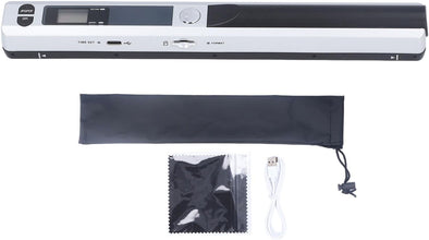Cryfokt Portable Document Scanner, Mobile Photo Scanner for A4 Documents High Definition 900 DPI Photos Receipts PDF JPG Scanning Handheld Rechargeable Scanner for Home Office Travel