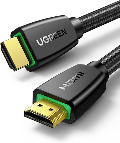 UGREEN HDMI Cable 4K 1M HDMI 2.0 18Gbps High-Speed 4K@60Hz Video Wire Ultra HD 3D 4K Cord Braided Compatible with MacBook Pro UHD TV Nintendo Switch Xbox Playstation PS5/4 PC Laptop