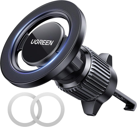 UGREEN Car Phone Holder MagSafe Car Mount, [360° Rotation Super Stable], One-hand Auto Lock, No Blocking Air Vent Magnetic Mobile Holder Accessories, Fit for iPhone 16/15/14, Samsung S25/24/23/Z Flip