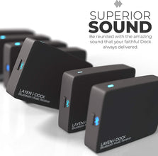 LAYEN i-DOCK - Premium 30 Pin Bluetooth Adapter | Qualcomm CSR Chipset | aptX = Superior Wireless Audio | Multi-Pair | for Bose SoundDock & Other iPod/iPhone Docks and Speakers - (Not for Cars)