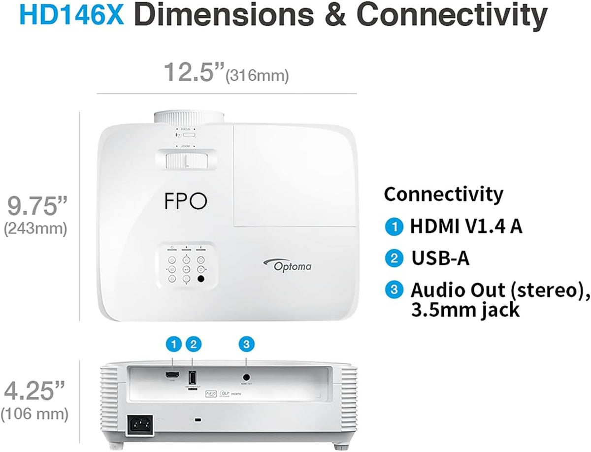 Optoma HD146X Full HD Home Theater Projector