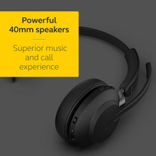 Jabra Evolve2 65 Wireless PC Headset – Noise Cancelling Microsoft Teams Certified Mono Headphones With Long-Lasting Battery – USB-A Bluetooth Adapter – Black
