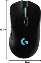 Logitech G703 LIGHTSPEED Pro-Grade Wireless Gaming Mouse, 16,000 DPI, RGB, Adjustable Weights, 6 Programmable Buttons, On-Board Memory, Long Battery Life, Compatible with PC / Mac - Black