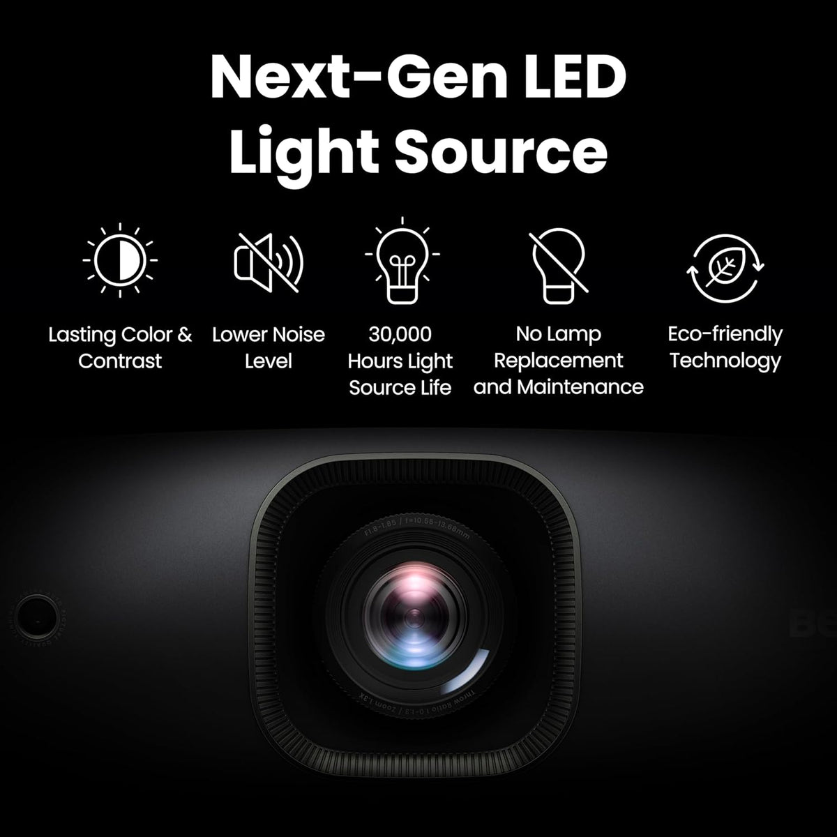 BenQ W2720i 4K UHD Smart Home Theater Projector | 95% DCI-P3 Cinematic Color, HDR10/HLG, 2500 Lumens, Android TV Streaming with AI Cinema Mode, Built in Dolby Atmos 10W speaker
