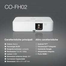 Epson V11HA85040 CO FH02 Smart Full HD projector, Full HD 1080p projector, White, COFH02, USB