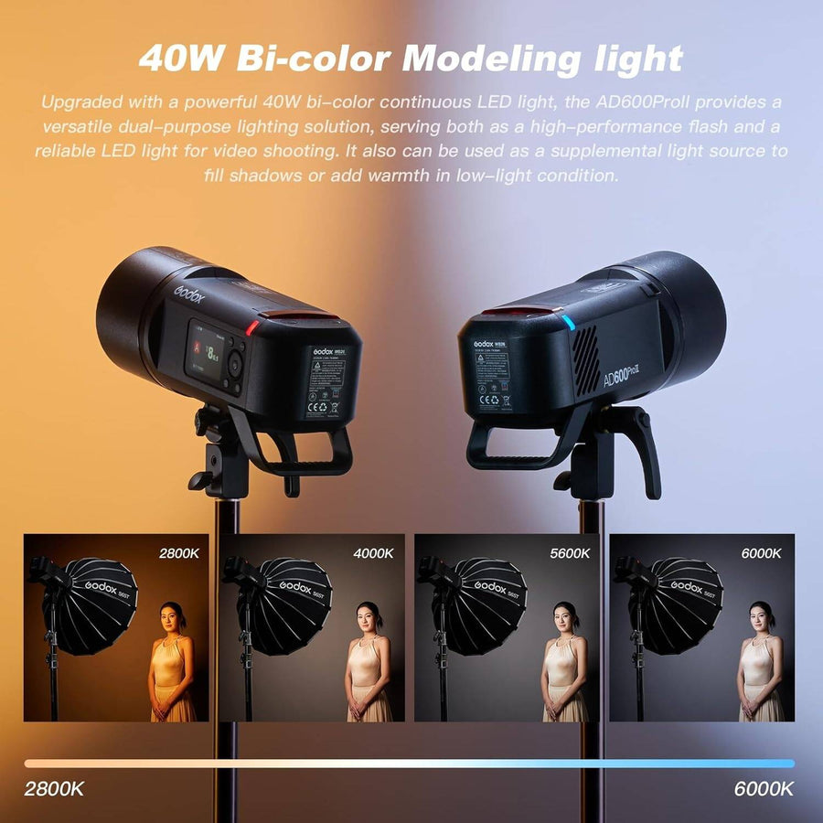 GODOX AD600Pro II All-in-One Outdoor Flash 600Ws TTL Monolight with HSS