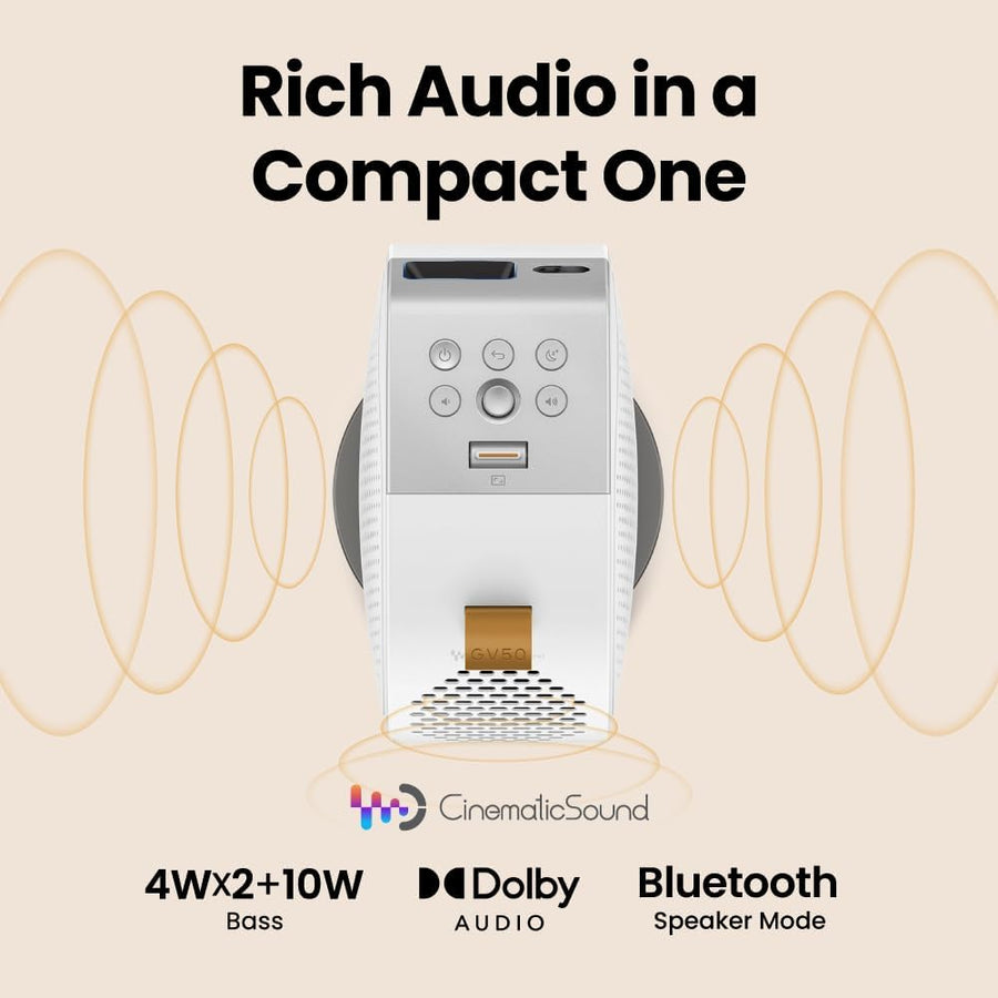 [2025 Launch]BenQ GV50 Laser Portable Projector