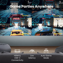 BenQ GP100A | Outdoor 4K supported Portable Projector | 1080p Resolution | 1000 ANSI Lumens | Built-in Netflix, Chromecast, AirPlay & Android TV | Autofocus & Auto 2D Keystone | 20W Speaker