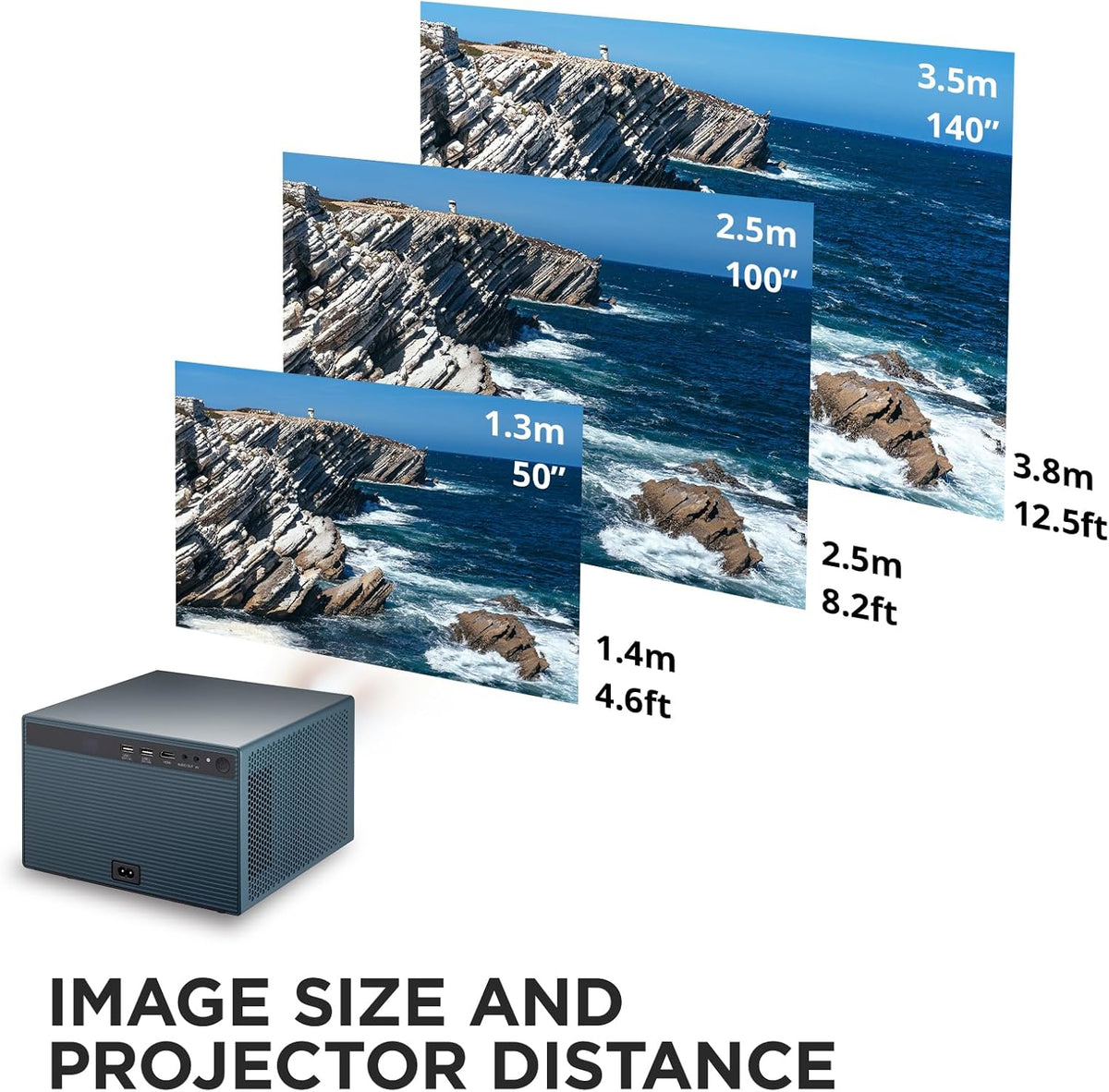 ViewSonic LX60HD 1080p Smart LED Projector with Built-in Google TV