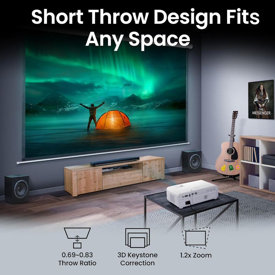 BenQ TK710STi 4K HDR Laser 3200 Lumens Movie and Gaming Short Throw Projector