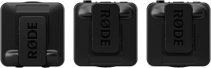 RØDE Wireless PRO Compact Wireless Microphone System with Lavaliers, Records 40Hrs 32-bit Float Audio, 128-bit Encryption, Up to 7 Hrs Bateries, Intelligent GainAssist, Content Creation, Black | WIPRO