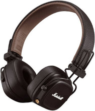 Marshall Major V Bluetooth Headphones, 40mm Dynamic Drivers, Bluetooth 5.3 Wireless Connectivity, 3.5mm Input/Output Wired Connectivity, Rugged & Foldable Design, Brown | Major-V
