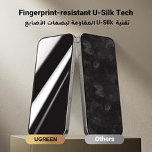 UGREEN iPhone 16 Pro Screen Protector Privacy 6.3'' 100% Privacy Protection Ultimate Drop Protection 1:1 Full Coverage Anti Spy Screen Protector 9H Tempered Glass Fit for Most Case 2 Pack