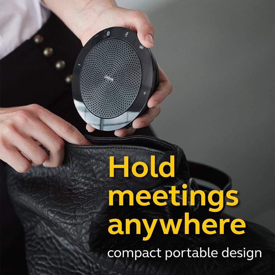 Jabra Speak 510 Speaker Phone - Microsoft Certified Portable Bluetooth Conference Speaker with USB - Connect with Laptops