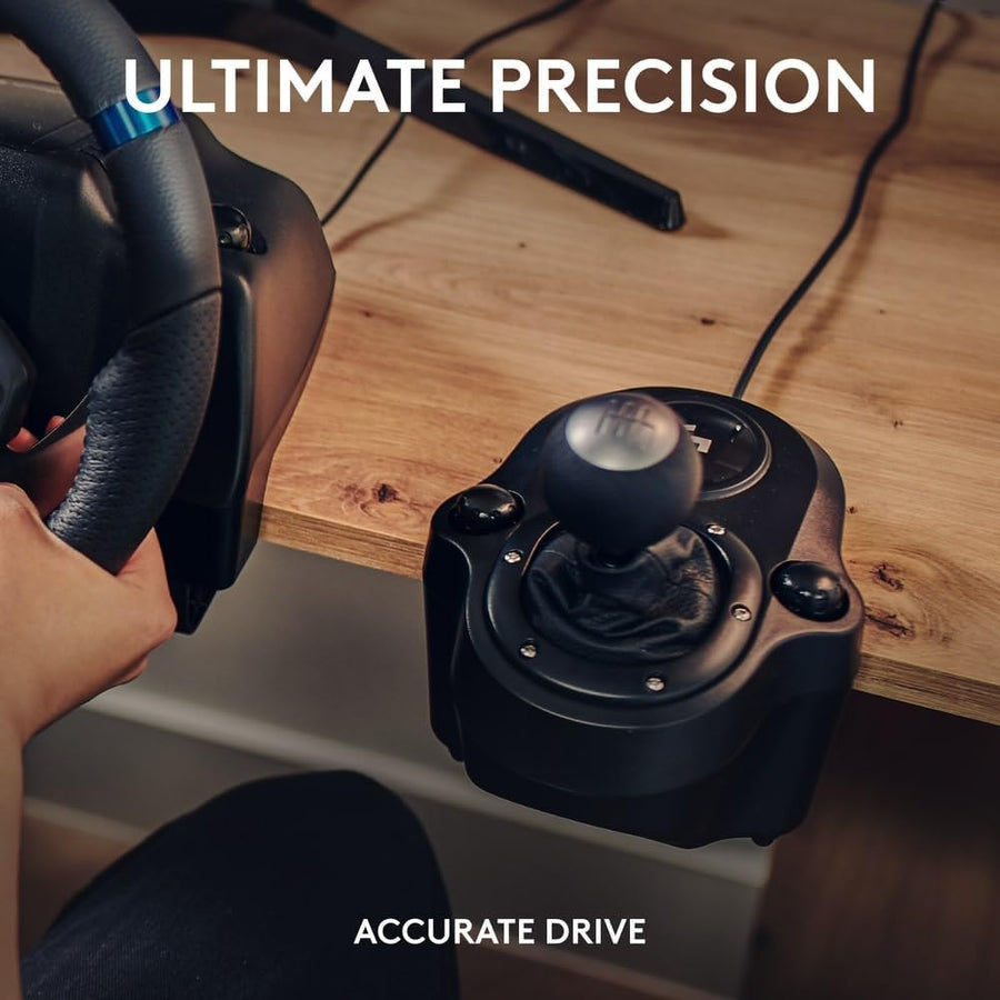 Logitech G923 Racing Wheel and Pedals for Xbox One and PC - UAE Version & Driving Force Racing Shifter For G923