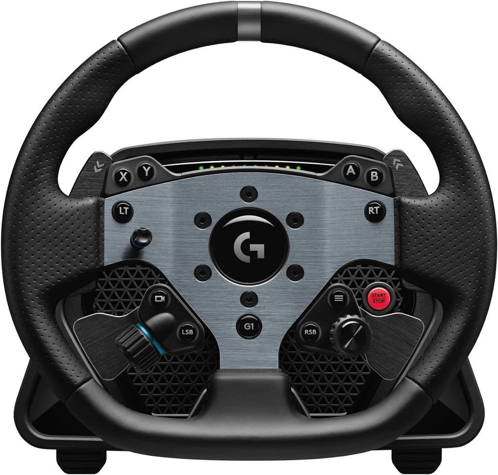 Logitech G PRO Racing Wheel for PC, Direct Drive 11 Nm Force, TRUEFORCE Force Feedback, Magnetic Gear Shift Paddles, Dual Clutch, OLED Display, Quick Release, PRO Button Layout, Black