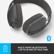 Logitech Zone Vibe 100 Lightweight Wireless Over-Ear Headphones , Graphite